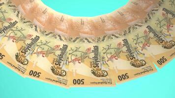 AA Delicate Looping Design 500 Rupee Curency of Seychelles video