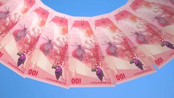 U Delicate Looping Design 100 Rupee Curency of Seychelles video
