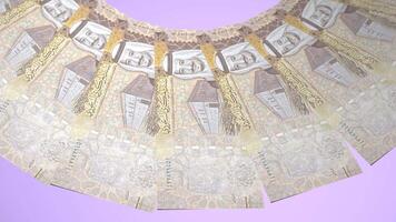 B B Spirited Looping Design 10 Rial Curency of Saudi Arabia video