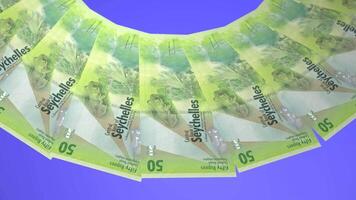 Y Delicate Looping Design 50 Rupee Curency of Seychelles video