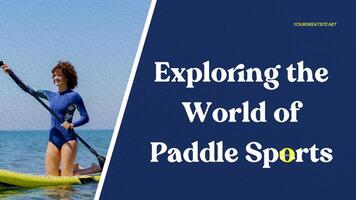 Blue Minimalist Paddle Sport Presentation template
