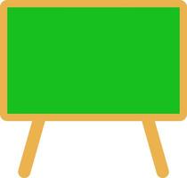 Green chalkboard with wooden frame isolated on white background. Rubbed out dirty chalkboard. Empty school chalkboard for classroom or restaurant menu. Template blackboard for design. vector