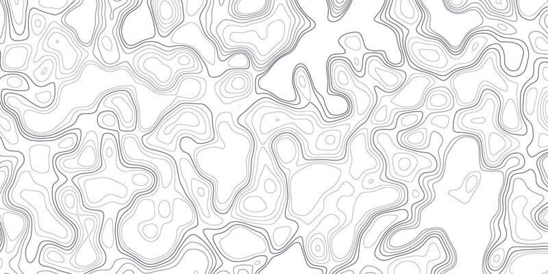 Abstract line pattern creates dynamic textures in fluid forms across the white background