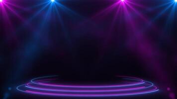 stage lights loop animation green screen background video