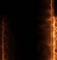 fiery explosion frame art green screen background video