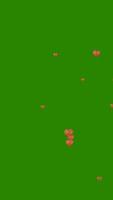 3d animation red heart symbol on the green and alpha channel background video
