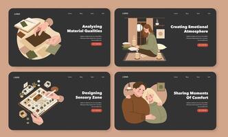 Designing inviting emotional spaces vector