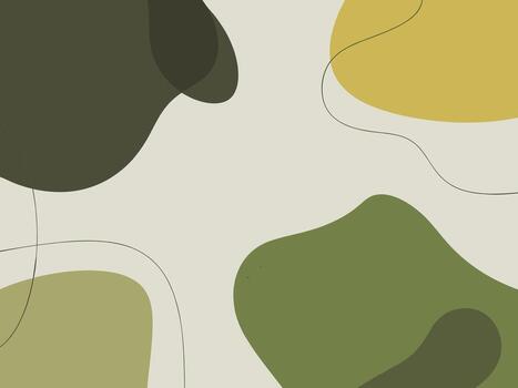 resumen orgánico formas con Delgado negro líneas en un neutral antecedentes vector