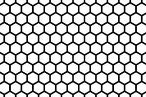 Black and white hexagonal geometric pattern background vector