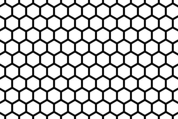 Black and white hexagonal geometric pattern background