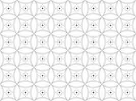 Elegant geometric pattern with stylized floral motifs and interlocking curves vector