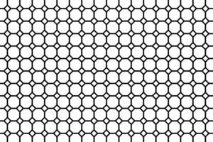 Geometric pattern of octagons and squares on a white background vector