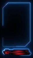 lower third overlay neon light effect alpha channel background video