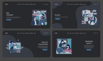 Business Concept Illustrations with Engaged Characters vector