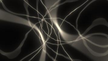 Abstract energy flowing through network of connections on black background video
