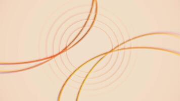 Elegant strings and circles animation on pastel background video