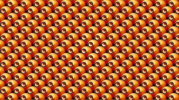 Orange spheres rotating background animation video