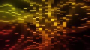 Golden and red particles flowing from center video