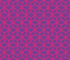Purple geomatrical cubes with on grey background seamless pattern vector