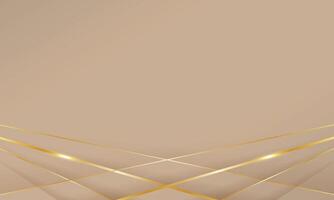 Stylish low poly golden lines lovely background design with blank space, modern background vector