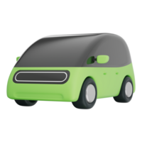 EV car, green, clean energy, electric car are featured in this 3d illustration of a futuristic vehicle with a modern look, eco concept. Transparent background makes it ideal for versatile design use. png