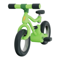 Electric bicycle with green power EV innovation for sustainable transport. This eco friendly vehicle delivers clean energy for modern mobility, commuting. On a transparent background, 3d illustration. png