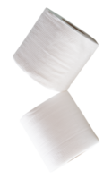 Tissue paper or toilet paper in stack isolated with clipping path in file format png