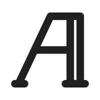 Lineart Icon font. Typographic and Paragraph Tools for UI, Apps, and Web Design. vector