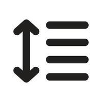 Lineart Icon expand. Typographic and Paragraph Tools for UI, Apps, and Web Design. vector