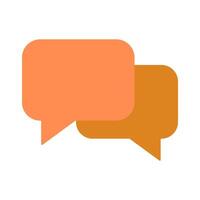 Flat Icon chat for online shopping digital marketing payment methods vector