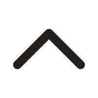 Chevron Up Navigation Lineart Icon vector