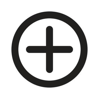 añadir navegación arte lineal icono vector