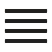 Lineart Icon justify alignment. Typographic and Paragraph Tools for UI, Apps, and Web Design. vector