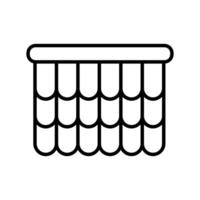 Lineart Icon roof tiles for property management and housing service branding vector