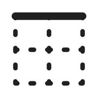Lineart Icon top border. Typographic and Paragraph Tools for UI, Apps, and Web Design. vector