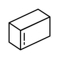 Lineart Icon buffer block for salon branding vector