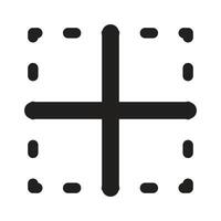 Lineart Icon inside border. Typographic and Paragraph Tools for UI, Apps, and Web Design. vector