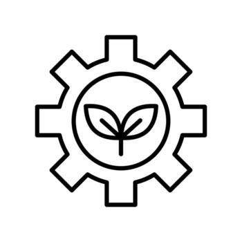 agronomía arte lineal icono para Respetuoso del medio ambiente proyectos y web diseño elementos vector