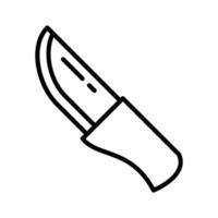 Lineart Icon utility knife for property management and housing service branding vector