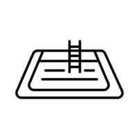 Lineart Icon swimming pool for property management and housing service branding vector