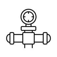 Valve Lineart Icon for eco-friendly projects and web design elements vector