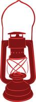 Retro camping lantern, Classic Camping Lantern vector
