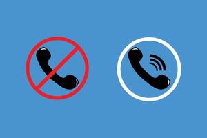 decline calling icon design. help communication concept vector