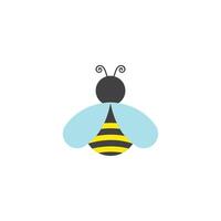honey Bee Logo Template icon. vector