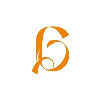 letter g ribbon motion loop simple logo vector