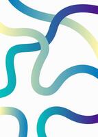 Modern abstract background with blue and green gradient lines vector