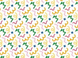 Colorful shapes pattern design vector