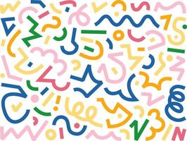 Colorful abstract pattern with shapes vector