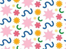 colorful abstract pattern with shapes vector