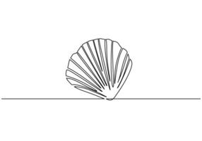 Pearl Oyster Marine Shell Drawing vector
